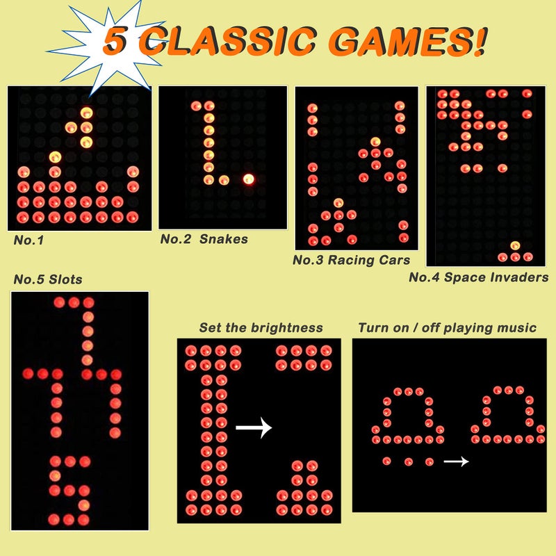 VOGURTIME DIY Solder Project Game Kit with 5 Retro Classic Games for Electronic Soldering Practice and Learning  Comfortable Acrylic Case and Handheld Size  Ideal Gift for Family and Friends by VOGURTIME - Image 3